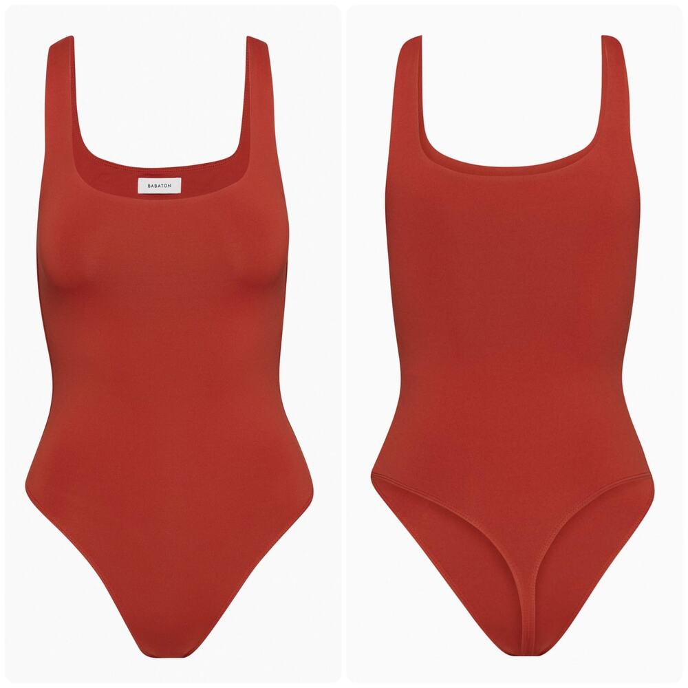 BABATON Square Neck Bodysuit Sz M